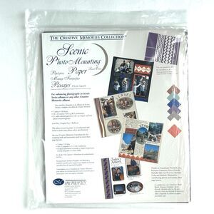 Creative Memories Scenic Photo Mounting Paper Pack 91 Die Cut Geometric NEW